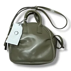 参考上代35,200円 未使用品 PIENI BOSTON with strap ストラップ付きボストンバッグ ショルダーバッグ ピエニ SZB-38-5070 オリーブ 2192A1のサムネイル