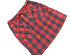 YORKLAND ヨークランド チェック 巻き ラップ スカート size9AR/赤 ■■ レディースのサムネイル