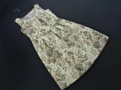 Lois CRAYON ロイスクレヨン 花柄 刺繍 タック ノースリーブ ワンピース sizeM/ライトベージュ ■◆ レディースのサムネイル