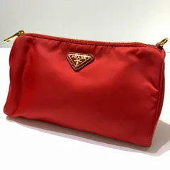 【中古品】 PRADA プラダ NYLON POUCH ナイロンポーチ アクセサリー 小物入れ 【182-260622-ko-12-tei】のサムネイル