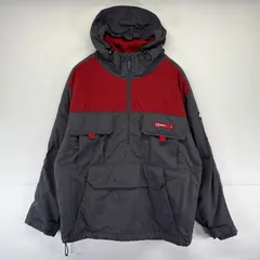古着 トミージーンズ TOMMY JEANS ナイロンジャケット ハーフジップ フルジップ  大きいサイズ 2XL  グレー系 メンズ