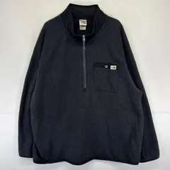 古着 ザ・ノースフェイス THE NORTH FACE フリース ニット ハーフジップ 大きいサイズ ワンポイント ロゴ 3XL  グレー系 メンズのサムネイル