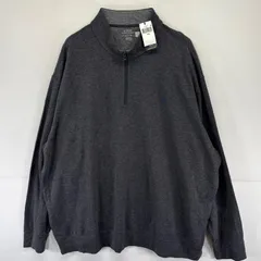 古着 ポロ・ラルフローレン POLO RALPH LAUREN スウェット ハーフジップ 大きいサイズ デッドストック タグ付き 3XB  グレー系 メンズのサムネイル