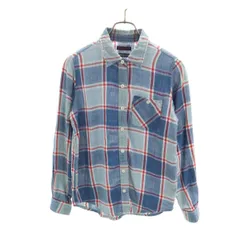 BLUE BLUE ブルーブルー 日本製 チェック柄 長袖 INDIGO DYE シャツ ブルー レディース 古着のサムネイル