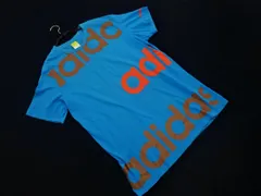 adidas NEO アディダス ネオ ロゴプリント Tシャツ sizeO/ターコイズブルー ■◆ メンズ