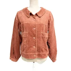 ダブルクローゼット w closet コーデュロイジャケット ブルゾン リボン 赤 レッド系 約M-L ■MET1のサムネイル