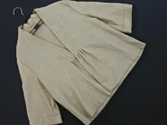 SHIPS シップス 半袖 ジャケット sizeM/ベージュ ■◆ レディースのサムネイル
