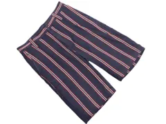 FRED PERRY フレッドペリー ストライプ ハーフ パンツ sizeS/紺 ■◆ メンズのサムネイル