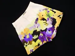 Diagram ダイアグラム グレースコンチネンタル 花柄 タック ショート パンツ size36/白 ■◆ レディースのサムネイル