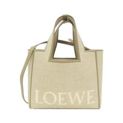 LOEWEロエベ フォントトートスモール ラッフル ラフィア カゴバッグ斜
