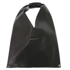 美品 エムエムシックス メゾン マルジェラ レザー ブラック ハンドバッグ 黒 1625-1 MM6 Maison Margielaのサムネイル