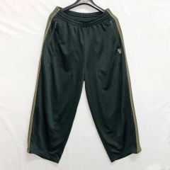 NEEDLES ヒザデル トラックパンツ カーキ ワイドシルエット S - メルカリ