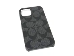 COACH コーチ シグネチャー PVC iPhone 12/12 Pro 対応 アイフォンケース スマホケース ブラック系 DN6771のサムネイル