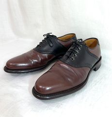 ☆山根靴店 YAMANE エヴィス サドルシューズ 27cm 黒×ワインレッド ☆山根靴店 YAMANE エヴィス サドルシューズ 27cm 黒×ワインレッド