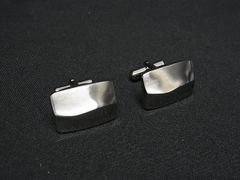 ジョージジェンセン シルバー カフス スクエア SV925 17.3g - メルカリ
