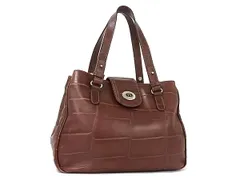 ■美品■ AIGNER アイグナー クロコダイル型押しレザー ハンドバッグ トートバッグ レディース ブラウン系 DN7123のサムネイル