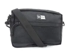 ■極美品■ NEWERA ニューエラ ナイロン×メッシュ クロスボディ ショルダーバッグ レディース メンズ ブラック系×ホワイト系 DN7264のサムネイル