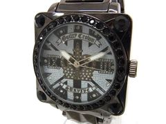 □美品□ VERSACE ヴェルサーチ バロッコ レターV レザー ループタイ