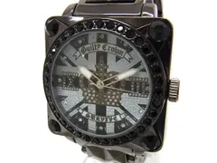 ■稼働品■ Guilty Crown ギルティークラウン GC-001 SS クォーツ ラインストーン 生活防水 腕時計 ウォッチ シルバー系 DN8026のサムネイル