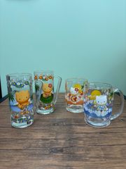 00s 平成 レトロ SANRIO HELLO KITTY DEAR DANIEL グラス4点セット