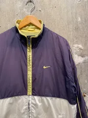 【 90’s~ NIKE / NYLON JACKET 】ナイキ　ナイロンジャケット　トラックジャケット　好配色　ナス紺　L