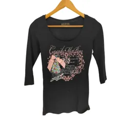 セシルマクビー CECIL McBEE y2k ラインストーン Tシャツ レディース JPN：M のサムネイル