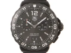 TAG HEUER タグホイヤー フォーミュラ1 グランドデイト アラーム WAU111D.FT6024 腕時計 ステンレススチール/社外カーフベルト ブラック文字盤 クオーツ メンズ【中古】472のサムネイル