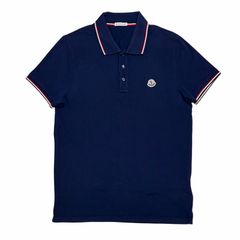 MONCLER モンクレール ポロシャツ ネイビー メンズ - メルカリ