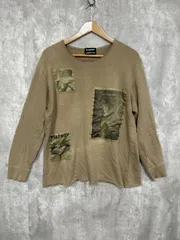 PLAYBOY プレイボーイ リメイク加工 samaitic desaign 長袖 カットソ スウェット sizeL/ベージュ ◆■ メンズのサムネイル