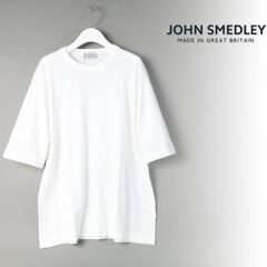 59 極美品 ジョンスメドレー ヘンリーネック tシャツ コットン Mサイズ 