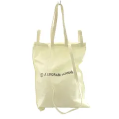 エムエムシックス メゾンマルジェラ MM6 Maison Margiela ベルリンバッグ ロゴ トートバッグ ハンド ショルダー キャンバス 白 ホワイト /SS ■OSのサムネイル