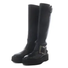 ロジェヴィヴィエ ROGER VIVIER viv rangers バイカーブーツ ロング プラットフォーム 厚底 レザー 37 ブラック /YO5のサムネイル