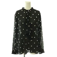 セオリーリュクス theory luxe 26SS ROAH POLKA DOT GRACE BLOUSE ブラウス 長袖 プルオーバー ドット 38 黒 ブラック 白 ホワイト /NR ■OSのサムネイル