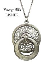LISNER リスナー USA ビンテージ シルバートーン チョーカー - メルカリ
