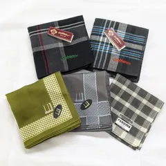 Orobianco dunhill renoma メンズハンカチ 5枚セット 未使用保管品 ブランドハンカチのサムネイル