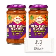 パタックス ガラムマサラペースト 283g×2本セット＋smile U&i おしぼり1枚付 カレーペースト インドカレー スパイスカレー チキンカレー 豆カレー チャナマサラ 調味料のサムネイル