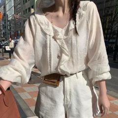 美品】FUR FUR タイル柄 シアーボウタイブラウス 半袖 - メルカリ
