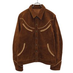 Varde77 バルデセブンティセブン ヌバックレザー 刺繍ジャケット