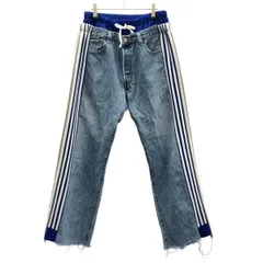DISCOVERED ディスカバード NEWSED DC NS-PT NEWSED Docking Wide Denim Pants ドッキングデニムパンツ  インディゴブルー Fのサムネイル