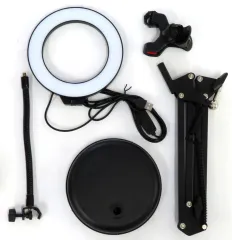 【中古】携帯電話アクセサリー サンワサプライ スマートフォン用アームスタンド LEDライト付 [200-DGCAM025]のサムネイル