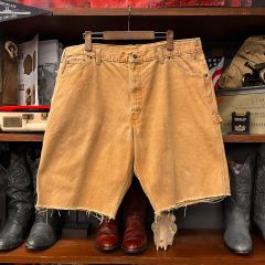 一点物】Carhartt 刺し子 リメイク ダブルニー ショーツ 30インチ