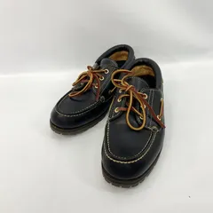 美品 Danner ダナー D216900 RUGGED 3EYE CS ラギッド デッキ シューズ 革靴 ブーツ 9 約27cm ブラック 日本製  メンズ _201のサムネイル
