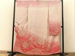 中振袖 正絹 ジュニア 絞り 七五三 花柄 草花 百貨店扱い RT4 - メルカリ