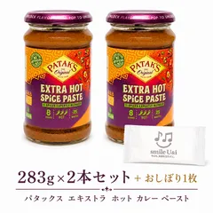 パタックス エクストラホット カレーペースト 283g×2本 インドカレー スパイスペーストのサムネイル