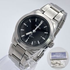 SEIKO SUS 黒文字盤 ヴィンテージ 新品電池交換済 稼働 319 - メルカリ