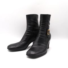 SAINT LAURENT PARIS 23SS ホースビットカーフレザーブーツ - メルカリ