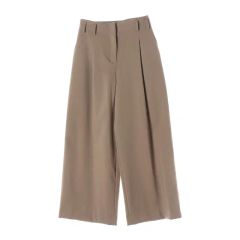 conte コンテ アシンメトリー タックパンツ ベージュ 辺見えみり 36