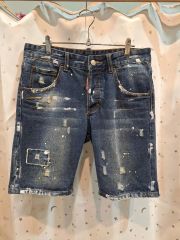 DSQUARED2 デニムショートパンツ ペイント加工 46 - メルカリ