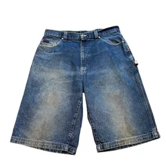 90s～ FUBU painter denim shorts　フブ　ヒップホップ　90s バギー　ショーツのサムネイル