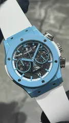 限定77本 HUBLOT ウブロ アエロフュージョン ライトブルーセラミック 2021年7月印 極美品中古 525.EX.0129.RW.TMY21のサムネイル